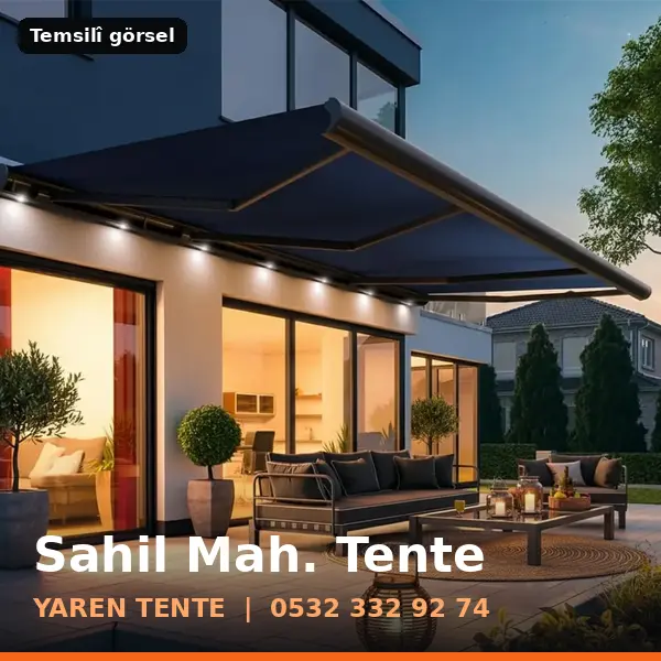 Sahil Mahallesi için tente sistemleri, temsilî görsel - Yaren Tente