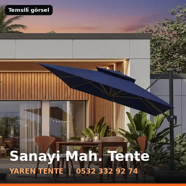 Sanayi Mahallesi için tente sistemleri, temsilî görsel - Yaren Tente