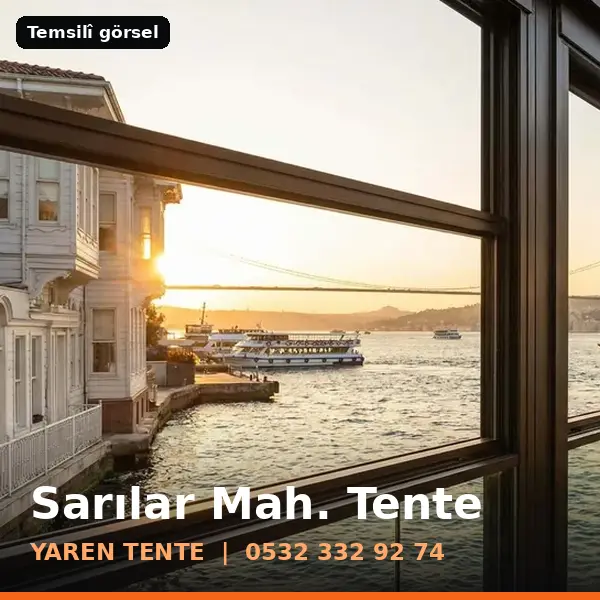 Sarılar Mahallesi için tente sistemleri, temsilî görsel - Yaren Tente