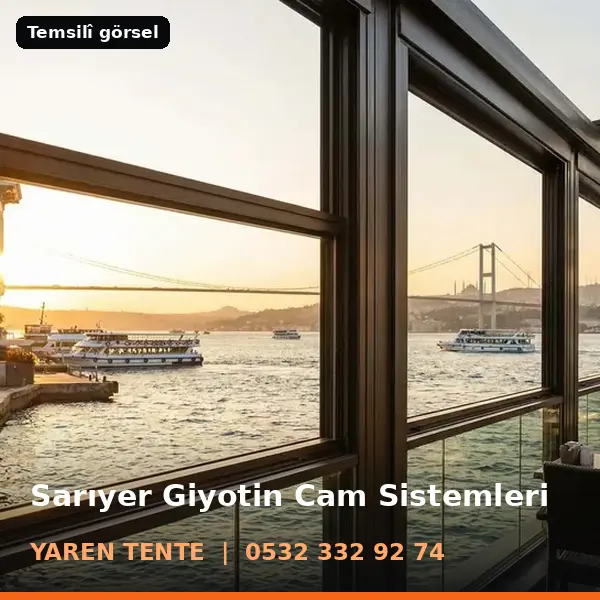 Sarıyer giyotin cam sistemleri örneği (temsilî görsel) - Yaren Tente
