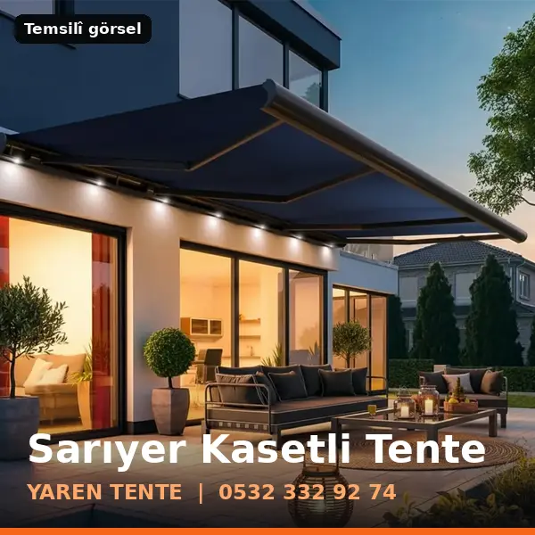 Sarıyer kasetli tente örneği (temsilî görsel) - Yaren Tente