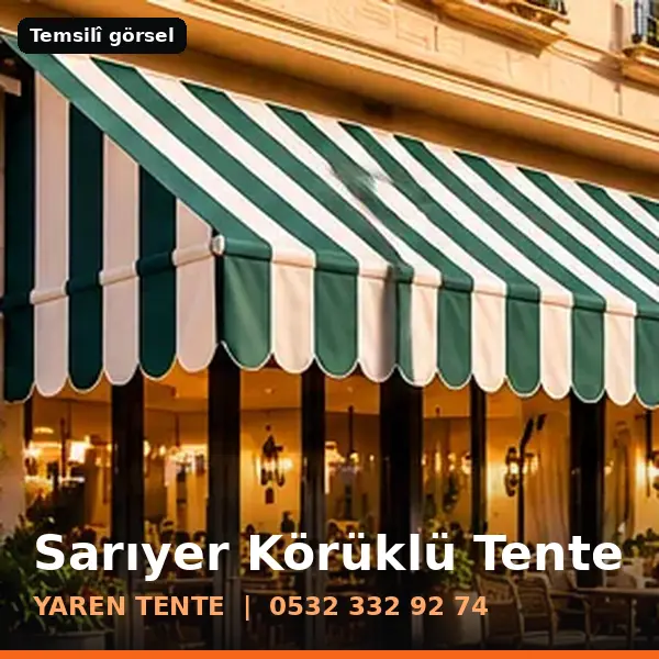 Sarıyer körüklü tente örneği (temsilî görsel) - Yaren Tente