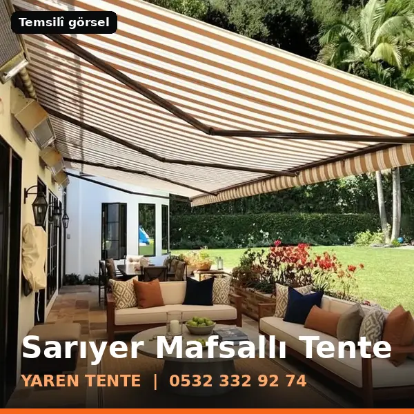 Sarıyer mafsallı tente örneği (temsilî görsel) - Yaren Tente