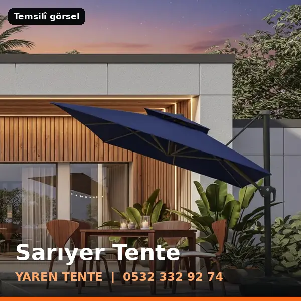 Sarıyer için tente sistemleri, temsilî görsel - Yaren Tente