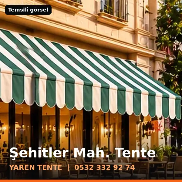 Şehitler Mahallesi için tente sistemleri, temsilî görsel - Yaren Tente