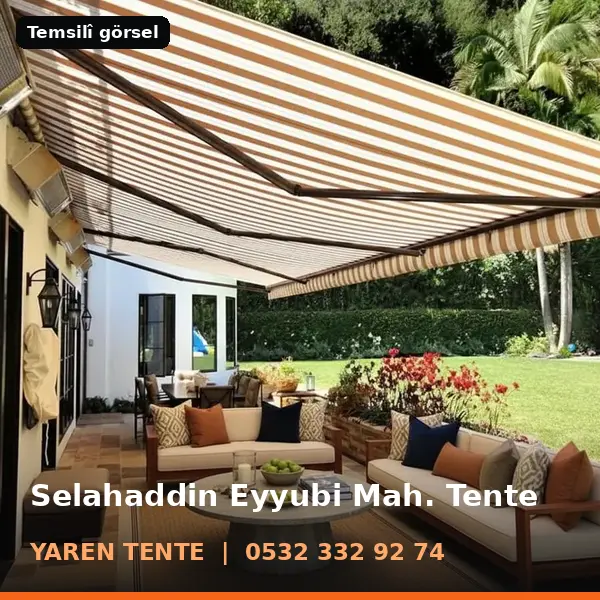 Selahaddin Eyyubi Mahallesi için tente sistemleri, temsilî görsel - Yaren Tente