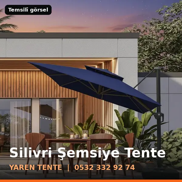 Silivri şemsiye tente örneği (temsilî görsel) - Yaren Tente