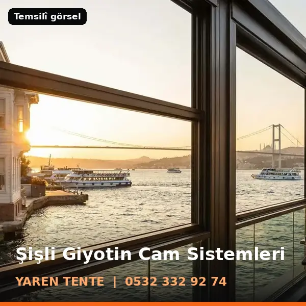 Şişli giyotin cam sistemleri örneği (temsilî görsel) - Yaren Tente