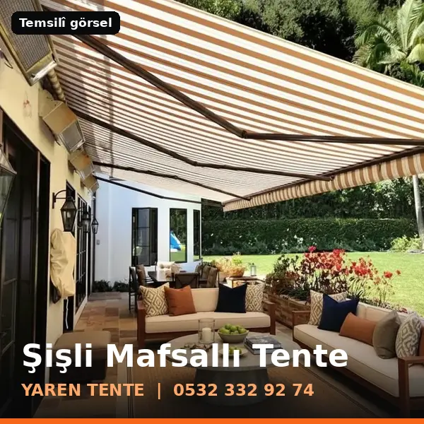 Şişli mafsallı tente örneği (temsilî görsel) - Yaren Tente