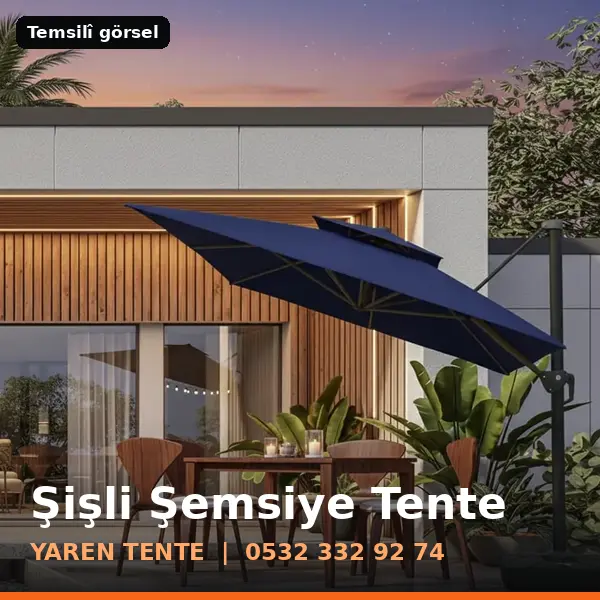 Şişli şemsiye tente örneği (temsilî görsel) - Yaren Tente