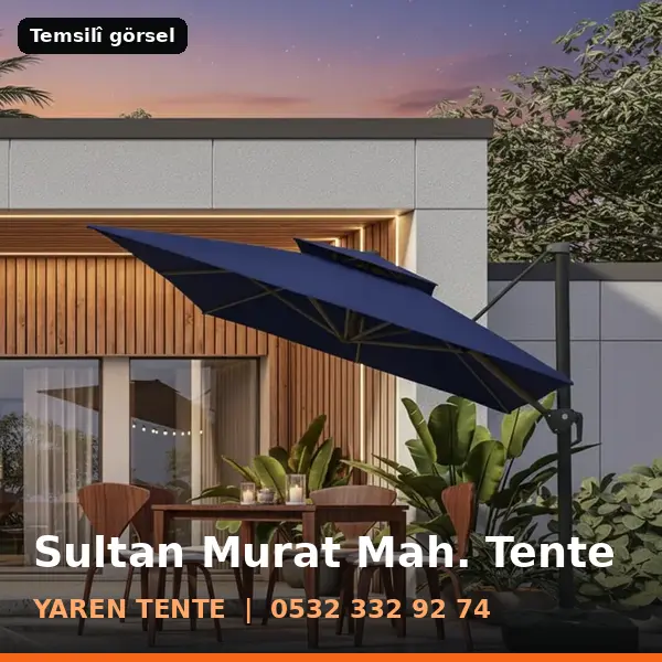 Sultan Murat Mahallesi için tente sistemleri, temsilî görsel - Yaren Tente
