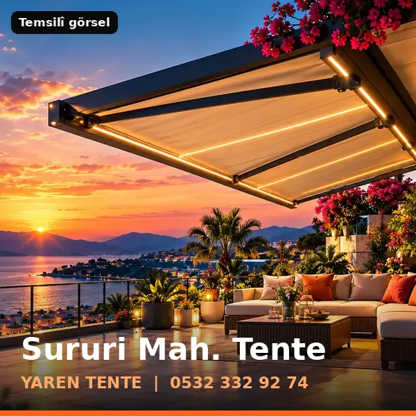 Sururi Mahallesi için tente sistemleri, temsilî görsel - Yaren Tente