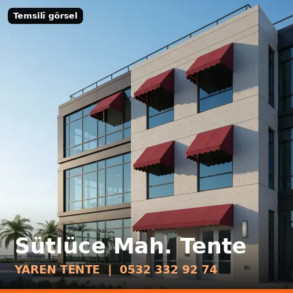 Sütlüce Mahallesi için tente sistemleri, temsilî görsel - Yaren Tente