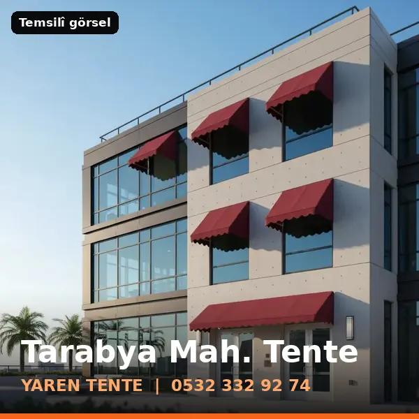 Tarabya Mahallesi için tente sistemleri, temsilî görsel - Yaren Tente