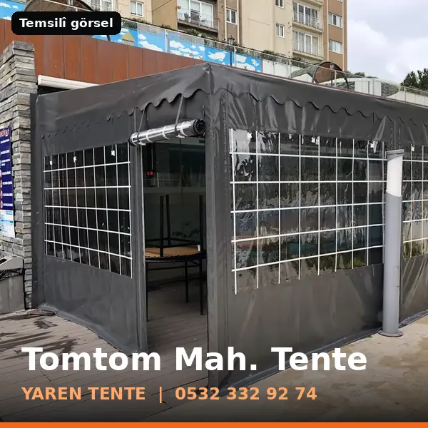 Tomtom Mahallesi için tente sistemleri, temsilî görsel - Yaren Tente