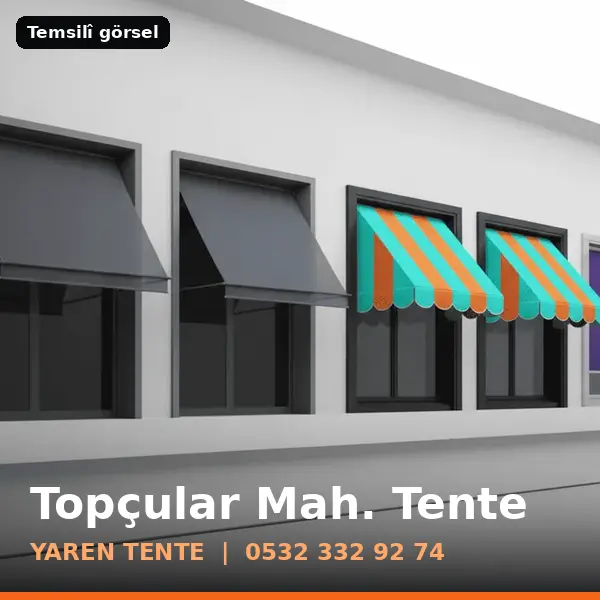 Topçular Mahallesi için tente sistemleri, temsilî görsel - Yaren Tente