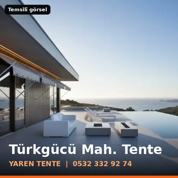 Türkgücü Mahallesi için tente sistemleri, temsilî görsel - Yaren Tente