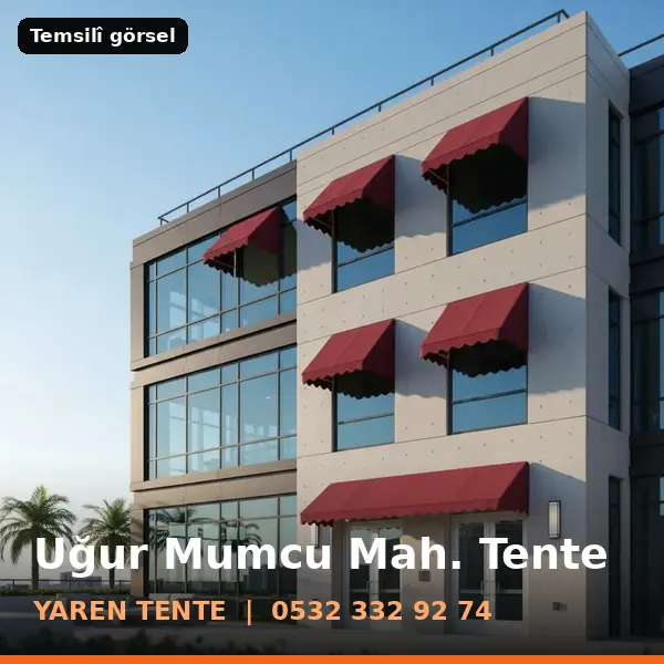 Uğur Mumcu Mahallesi için tente sistemleri, temsilî görsel - Yaren Tente