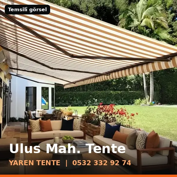Ulus Mahallesi için tente sistemleri, temsilî görsel - Yaren Tente