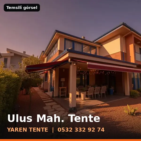 Ulus Mahallesi için tente sistemleri, temsilî görsel - Yaren Tente