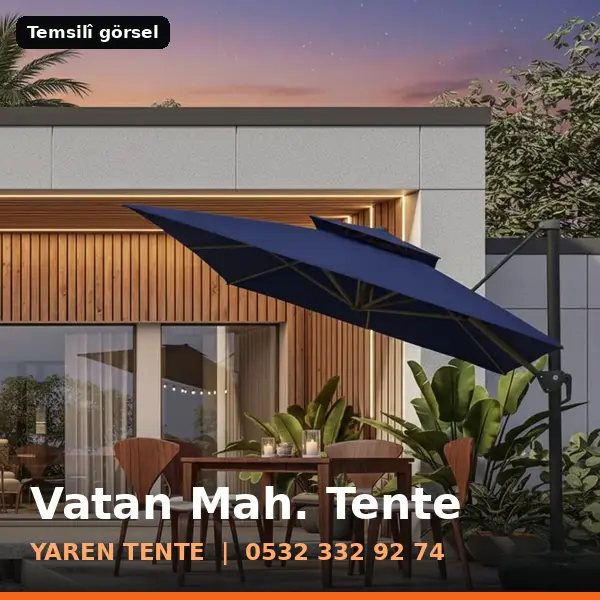 Vatan Mahallesi için tente sistemleri, temsilî görsel - Yaren Tente
