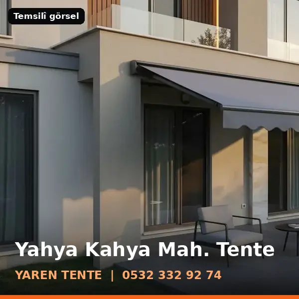Yahya Kahya Mahallesi için tente sistemleri, temsilî görsel - Yaren Tente