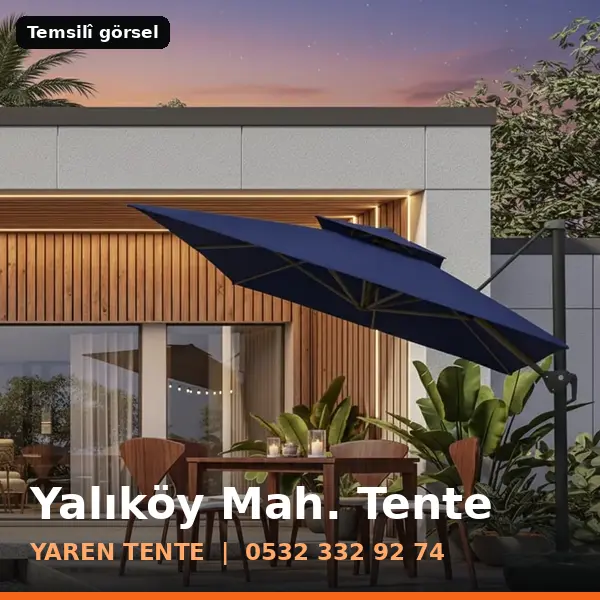 Yalıköy Mahallesi için tente sistemleri, temsilî görsel - Yaren Tente