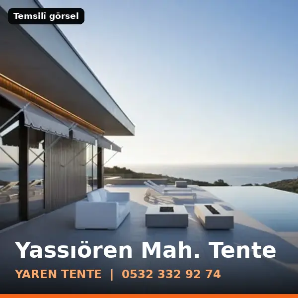 Yassıören Mahallesi için tente sistemleri, temsilî görsel - Yaren Tente