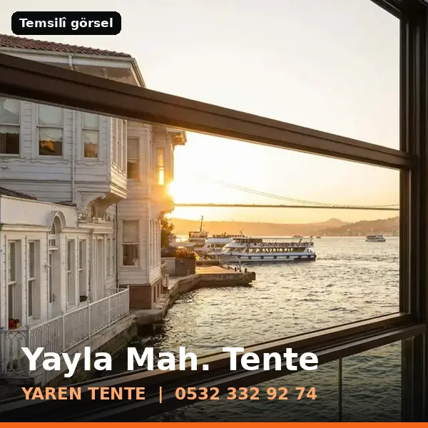 Yayla Mahallesi için tente sistemleri, temsilî görsel - Yaren Tente
