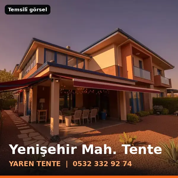 Yenişehir Mahallesi için tente sistemleri, temsilî görsel - Yaren Tente