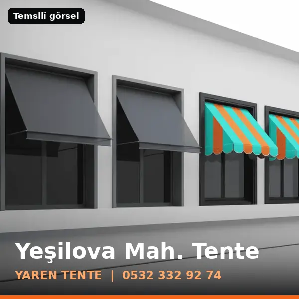 Yeşilova Mahallesi için tente sistemleri, temsilî görsel - Yaren Tente
