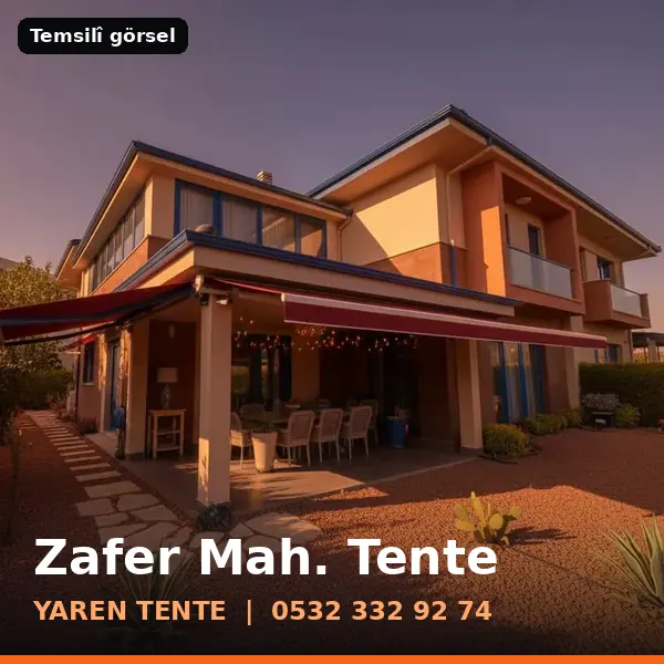 Zafer Mahallesi için tente sistemleri, temsilî görsel - Yaren Tente
