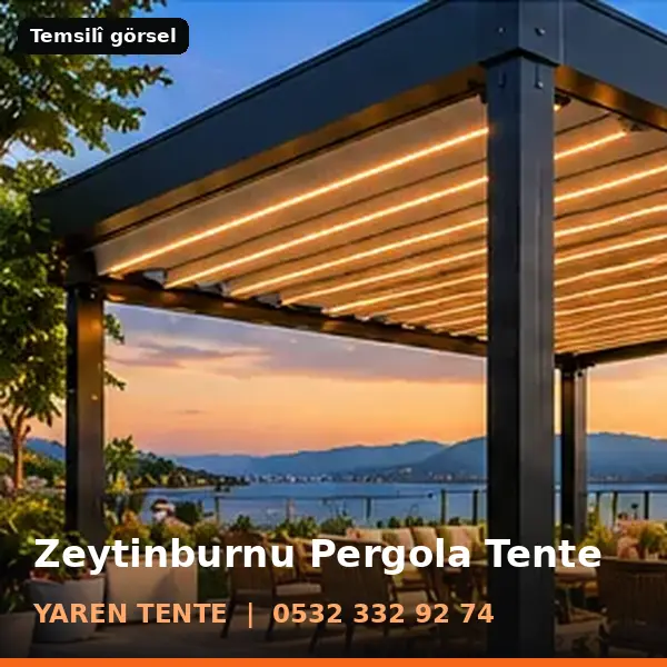 Zeytinburnu pergola tente örneği (temsilî görsel) - Yaren Tente