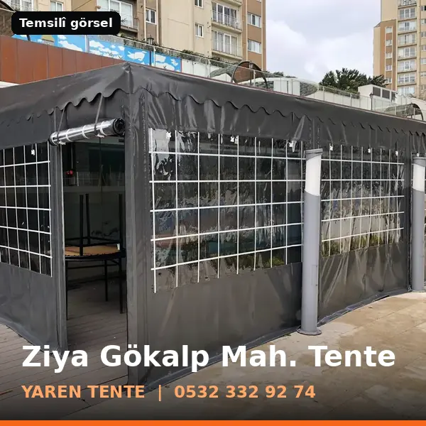 Ziya Gökalp Mahallesi için tente sistemleri, temsilî görsel - Yaren Tente