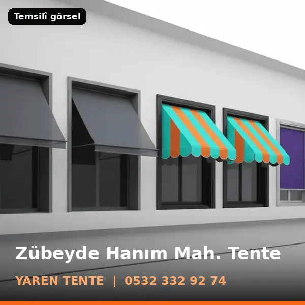 Zübeyde Hanım Mahallesi için tente sistemleri, temsilî görsel - Yaren Tente